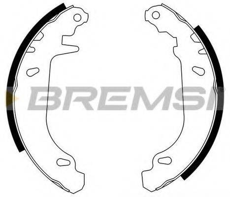 Комплект гальмівних колодок BREMSI GF0105