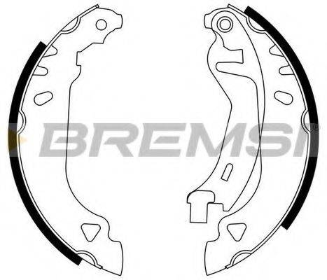 Комплект гальмівних колодок BREMSI GF0169