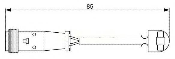 Сигнализатор, износ тормозных колодок BREMSI WI0653