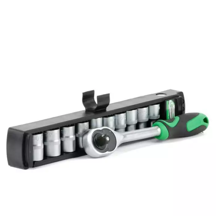 Набор головок 10 шт 1/4" c трещеткой INTERTOOL ET-6008