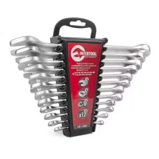 Набір ключів комбінованих 12 од. дюймових 1/4 '' - 15/16 '' INTERTOOL HT-1303