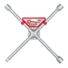 Ключ баллонный крестовой 16" x 406 мм, D=16 мм, 17; 19; 21; 1/2" профессионал INTERTOOL HT-1603