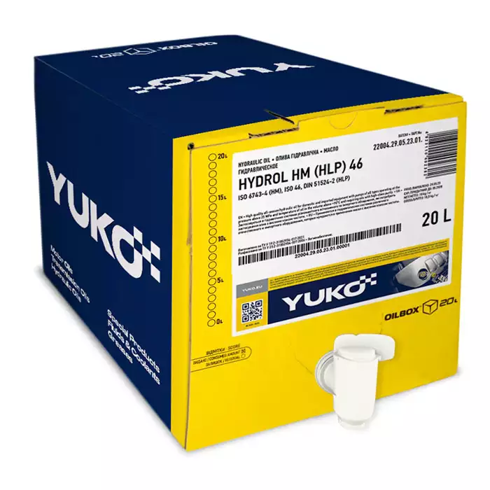 Масло гидравлическое YUKO HYDROL HLP 46 20л оилбокс