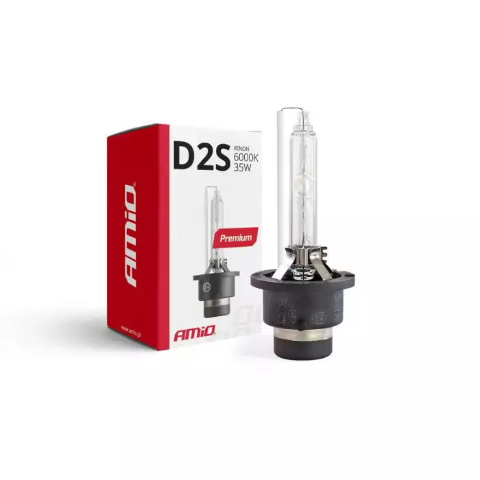 Автолампа AMiO ксенон Premium D2S (P32d-2, D2S, 6000K, 12V, 35W) 01976