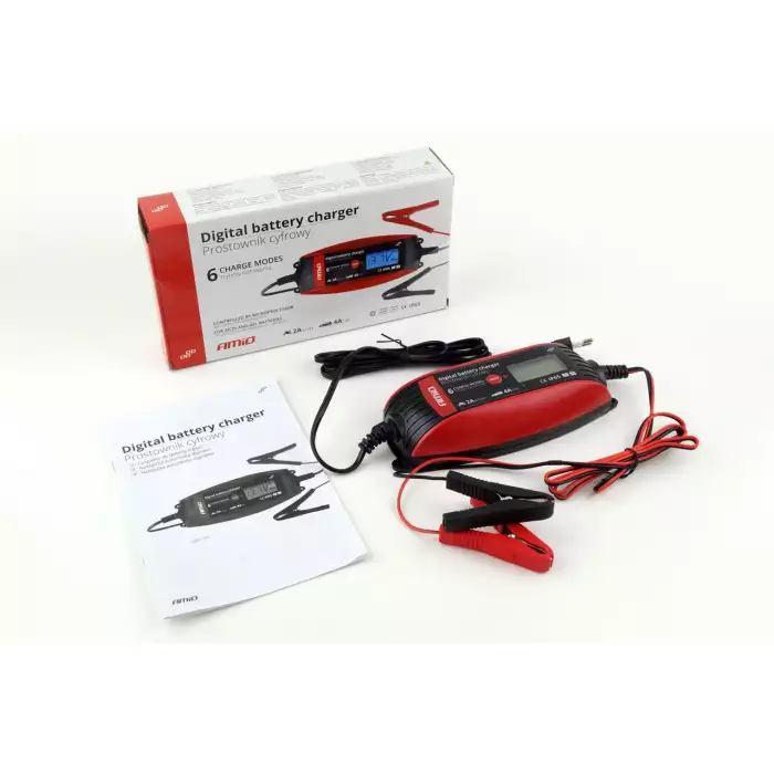 Зарядний пристрій AMiO Digital Battery Charger 6V / 12V DBC-4A 02088