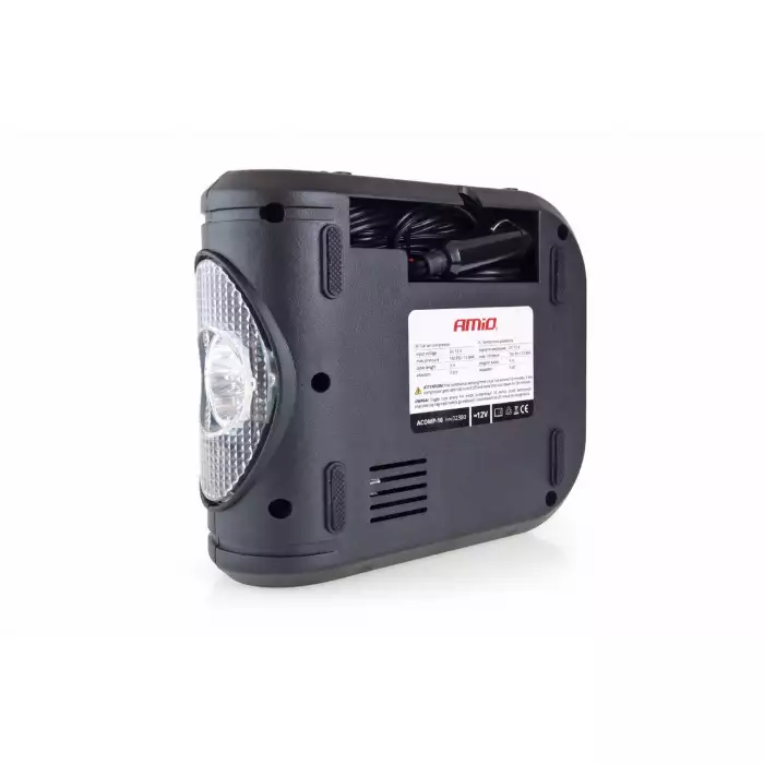 Компрессор автомобильный / фонарь AMiO 12В с цифровым манометром Acomp-10 02380