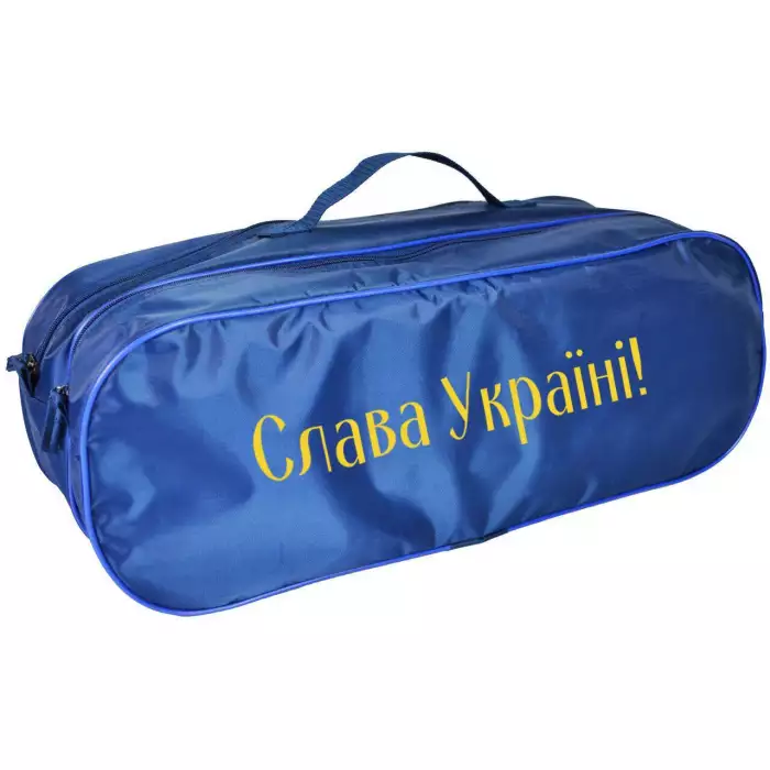 Сумка органайзер в багажник 2 відділення СЛАВА УКРАЇНІ синя 03-136-2Д