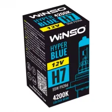 Лампа галогенная WINSO (12V H7 HYPER BLUE 4200K 55W PX26d) 712740