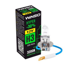 Лампа галогенная WINSO 912V H3 HYPER +30% 55W PK22s) 712300