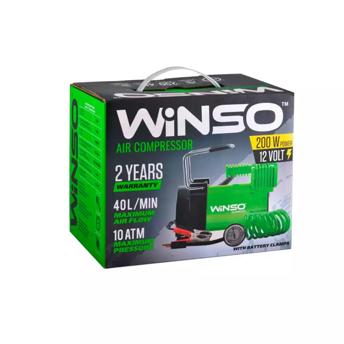 Компресор автомобільний WINSO 10 Атм 200Вт 126000