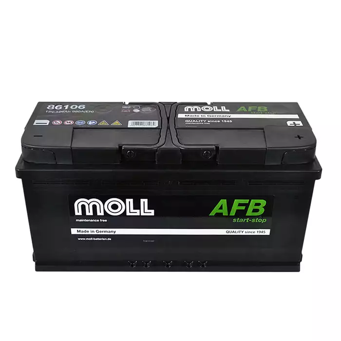 Автомобільний акумулятор MOLL AFB start/stop 106Ah АзЕ 980A 1086106