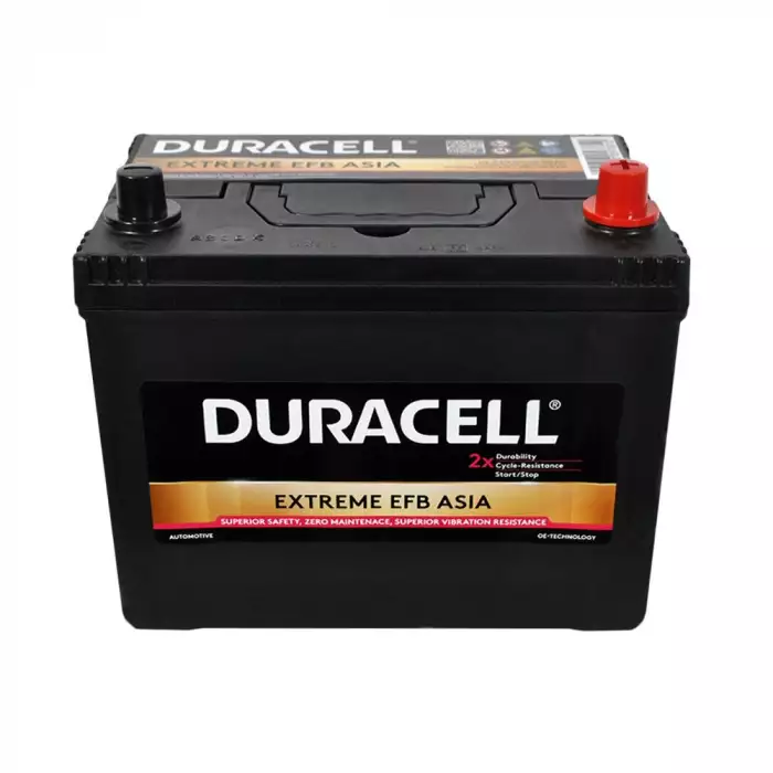 Автомобільний акумулятор DURACELL Extreme EFB Asia 6СТ-70Ah АзЕ 680A 12570150801