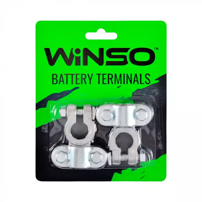 Клеммы аккумуляторные WINSO 2шт  блистер свинец 310 г 146600