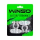 Клеммы аккумуляторные WINSO 2шт  блистер свинец 310 г 146600