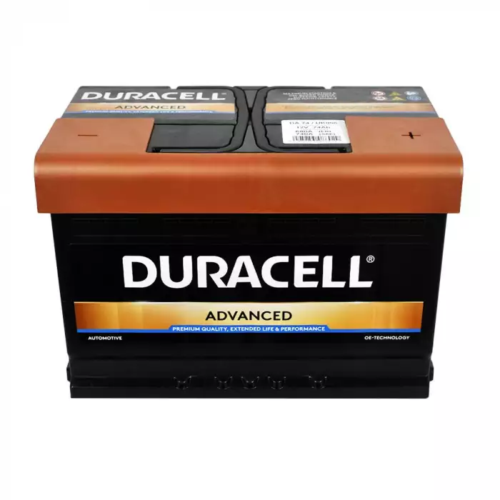 Автомобільний акумулятор DURACELL Advanced 6СТ-74Ah АзЕ 680A 13574120801