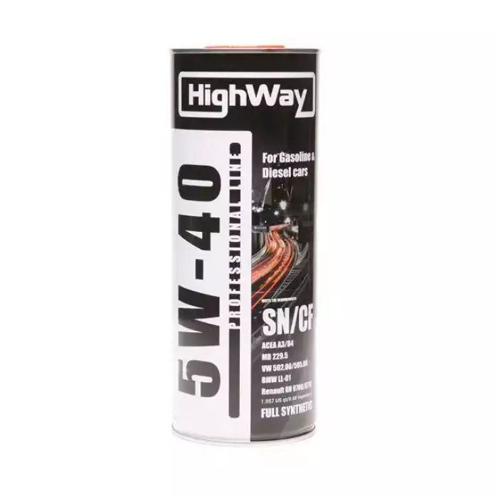Автомобільна моторна олива HighWay 5W40 1 л 10027