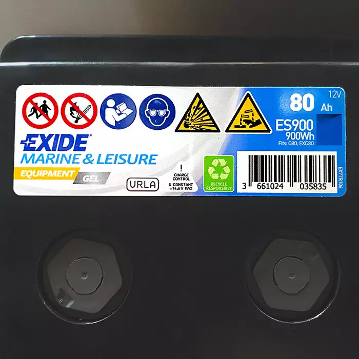 Акумулятор тяговий стаціонарний EXIDE Equipment GEL 6СТ-80Ah Ев АзЕ ES900