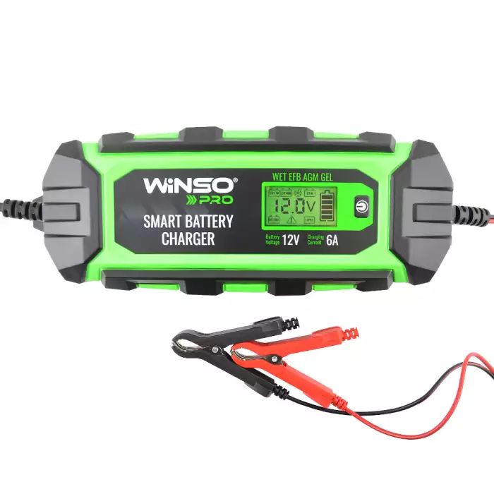 Зарядний пристрій для АКБ WINSO PRO LCD 6A 12V 4-150Ah 139510