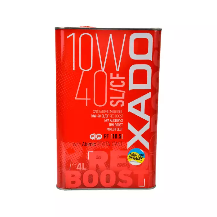 Автомобільна моторна олива XADO Atomic Oil 10W-40 Red Boost 4л ХА 26244