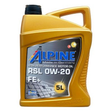 Автомобильное моторное масло ALPINE RSL 0W-20 FE+ 5л 1695-5