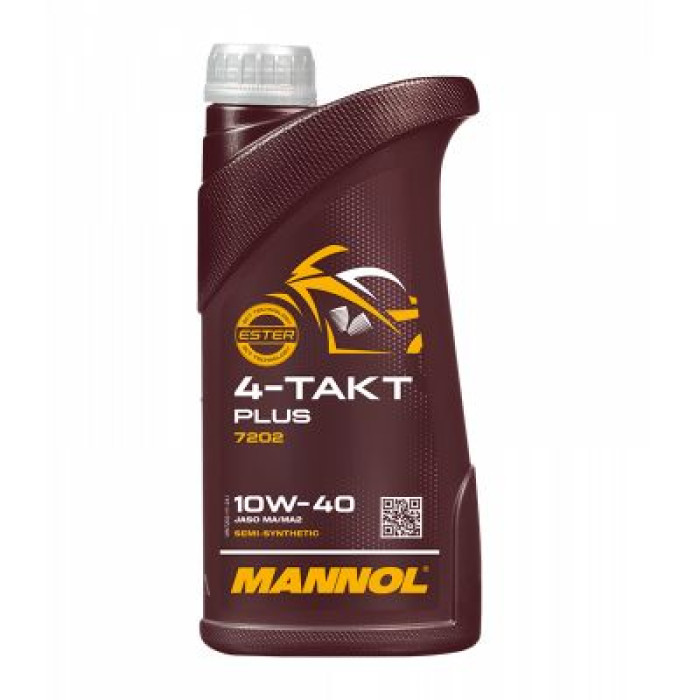 Моторное масло MANNOL 4T PLUS 10W40 1л MN7202-1