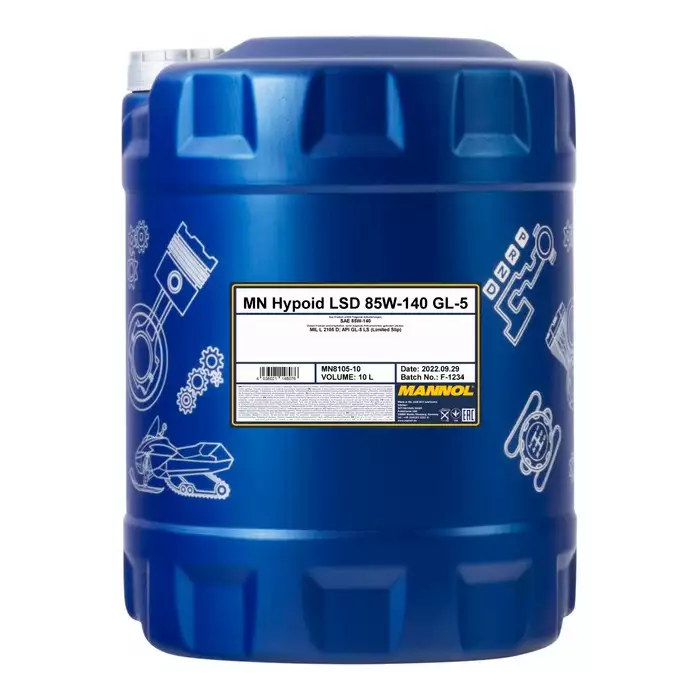 Олива трансмісійна MANNOL Hypoid LSD 85W-140 10л MN8105-10
