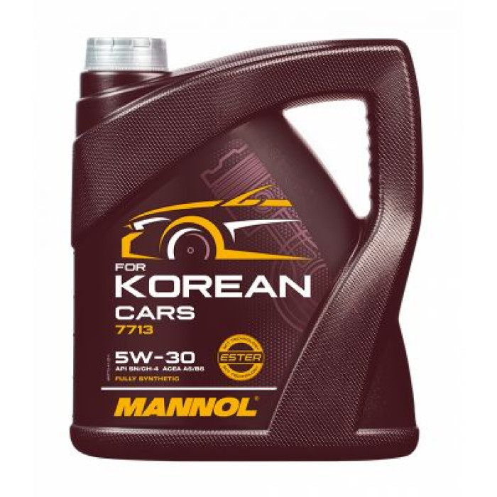Автомобильное моторное масло MANNOL for korean cars 5W-30 4л MN7713-4