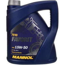 Автомобильное моторное масло MANNOL FAVORIT 15w-50 4л MN7510-4