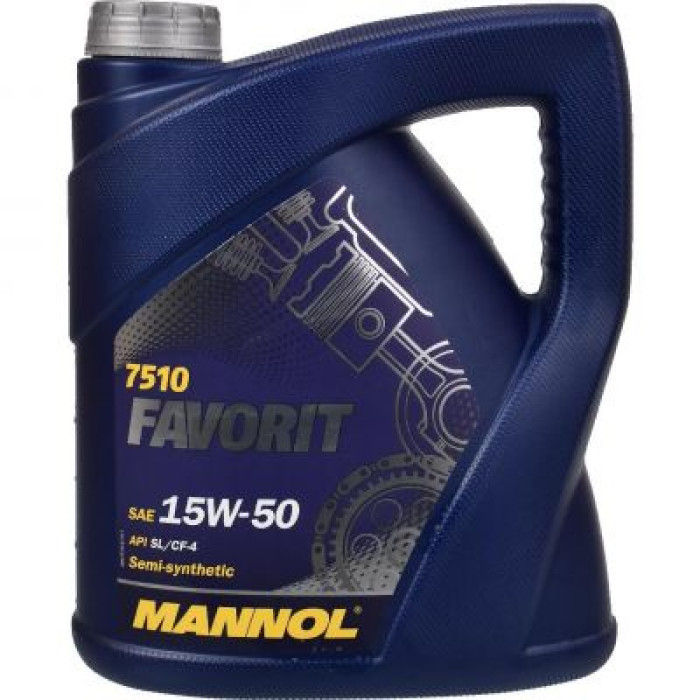 Автомобильное моторное масло MANNOL FAVORIT 15w-50 4л MN7510-4