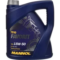 Автомобільна моторна олива MANNOL FAVORIT 15w-50 4л MN7510-4