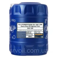 Олива гідравлічна MANNOL TO-4 Powertrain Oil 10W 20л MN2601-20