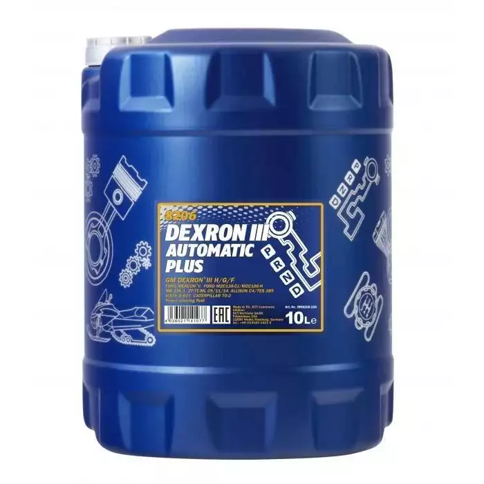 Олива трансмісійна MANNOL DEXRON PLUS ATF III 10л MN8206-10
