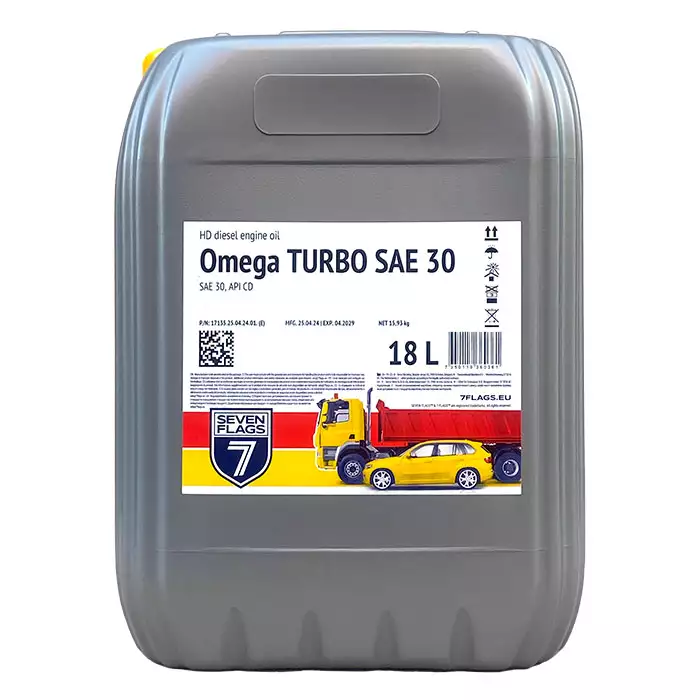 Автомобільна моторна олива 7FLAGS Omega TURBO (М-10ДМ) 18л