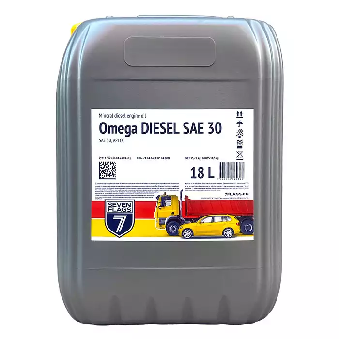 Автомобільна моторна олива 7FLAGS Omega DIESEL (М-10Г2к) 18л