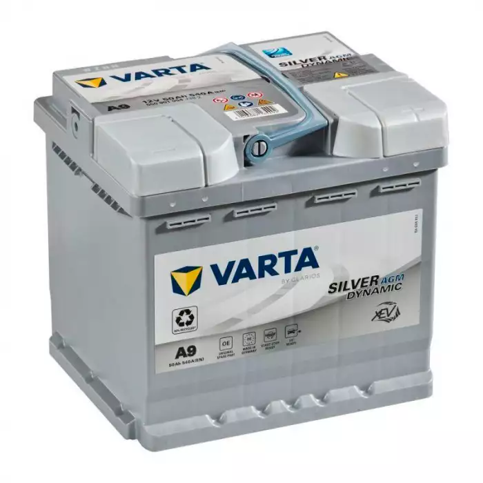 Автомобільний акумулятор Varta Silver Dynamic А9 AGM 6СТ- 50Ah АзЕ 540А (EN) 550901054