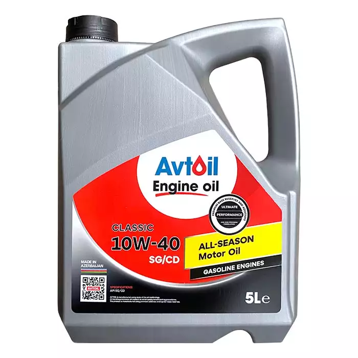 Автомобільна моторна олива AVTOIL Engine oil CLASSIC 10W40 5л
