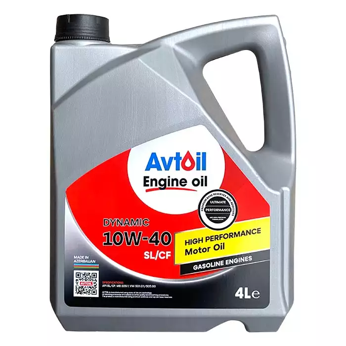 Автомобільна моторна олива AVTOIL Engine oil DYNAMIC 10W40 4л