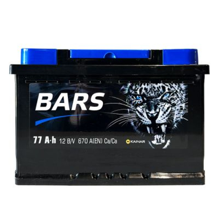 Автомобільний акумулятор Bars 6СТ-77Ah АзЕ 670А (EN) 077 270