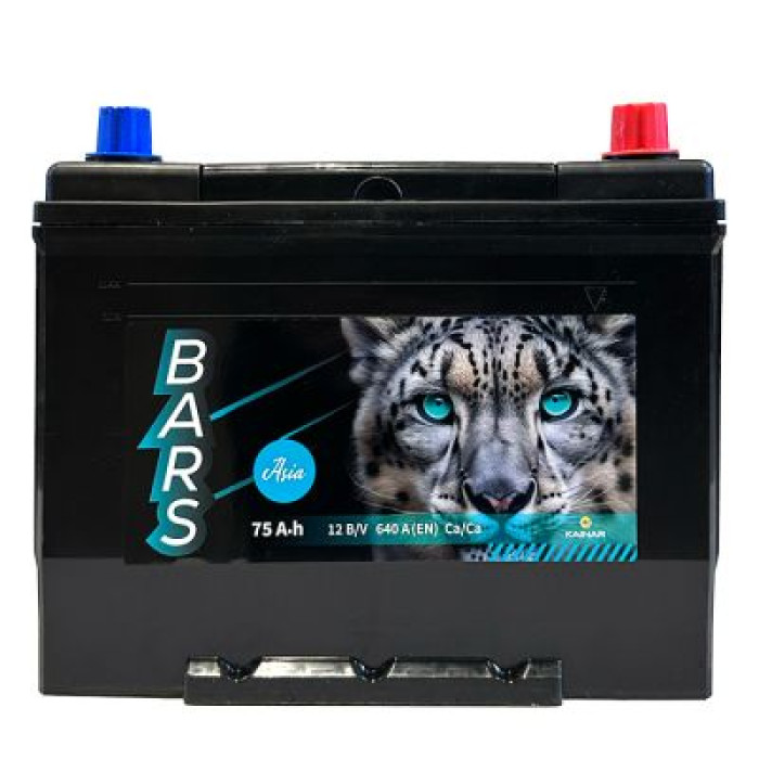 Автомобильный аккумулятор Bars 6СТ-75Ah ASIA АзЕ 640А (EN) 070 140 0