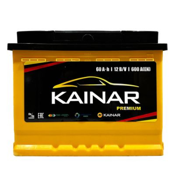 Автомобільний акумулятор KAINAR PREMIUM 6СТ-60Ah АзЕ 600А (EN) 060 230