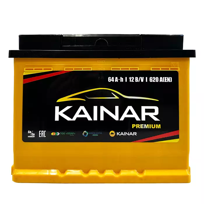 Автомобільний акумулятор KAINAR PREMIUM 6СТ-64Ah АзЕ 620А (EN) 064 230