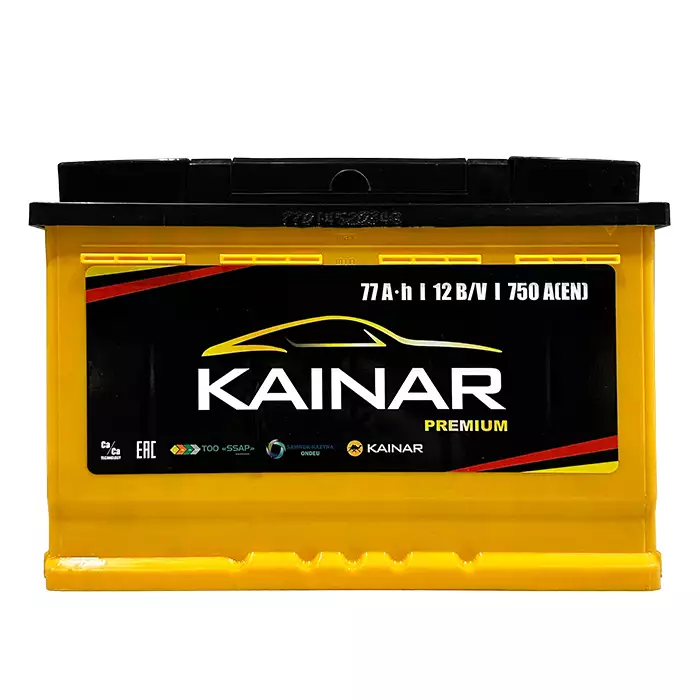 Автомобільний акумулятор KAINAR PREMIUM 6СТ-77Ah АзЕ 750А (EN) 077 230