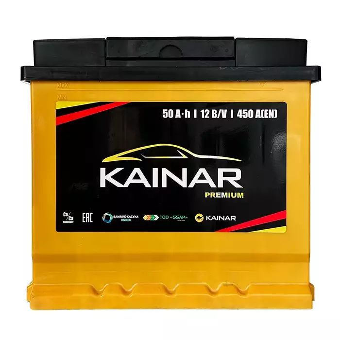 Автомобільний акумулятор KAINAR PREMIUM 6СТ-50Ah Аз 450А (EN) 050 231