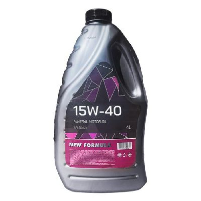 Автомобильное моторное масло NEW FORMULA 15w-40 4л