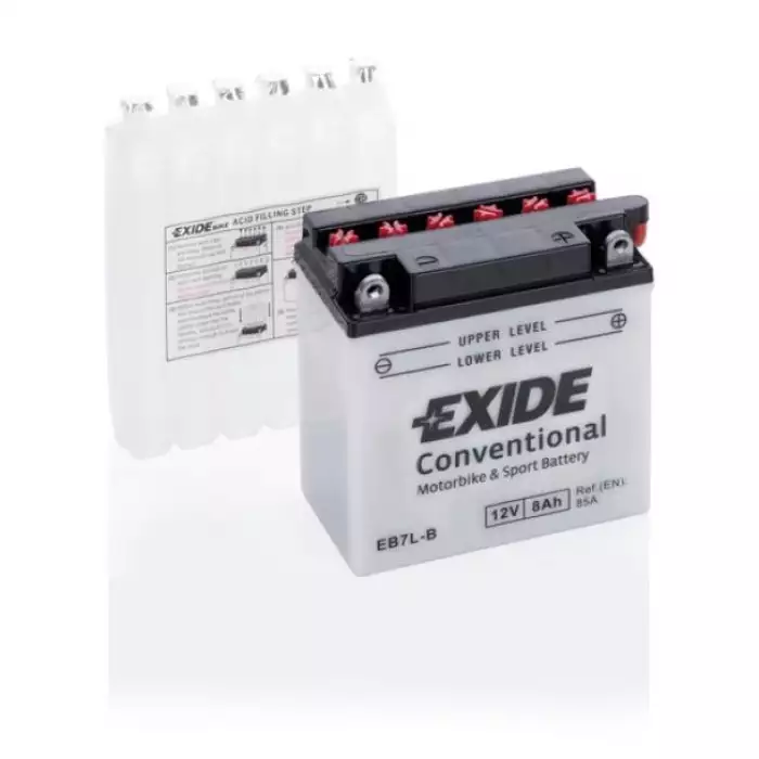 Мото акумулятор EXIDE CONVENTIONAL 6СТ-8Ah АзЕ 85А (EN) EB7L-B