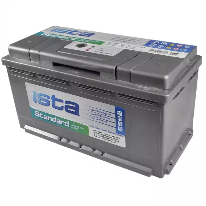 Автомобільний акумулятор Ista Standard 6СТ-100Ah АзЕ 800А (EN) 6000304219