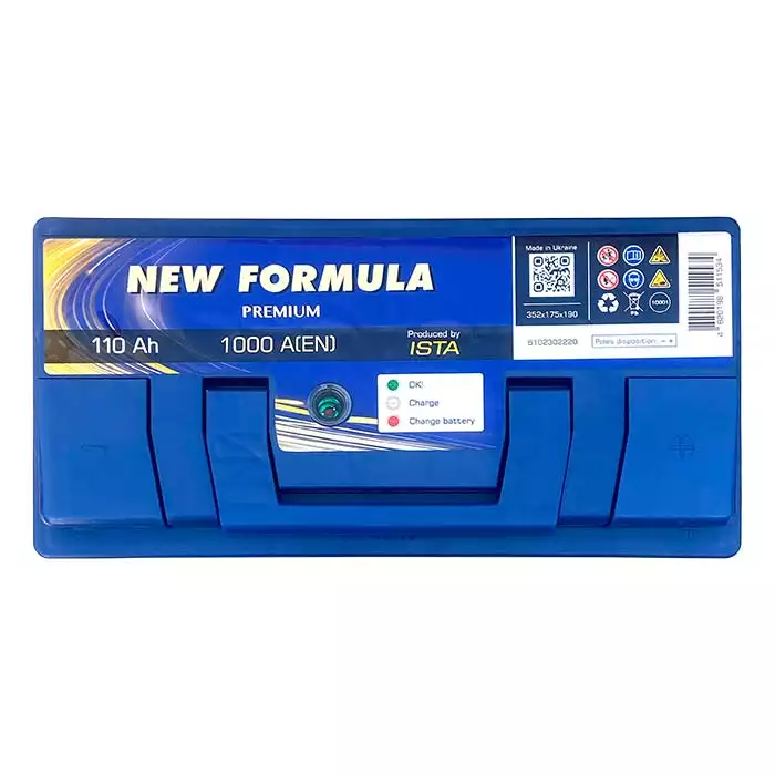 Автомобільний акумулятор ISTA New Formula PREMIUM 6СТ-110Ah АзЕ 1000А (EN) 6102304219