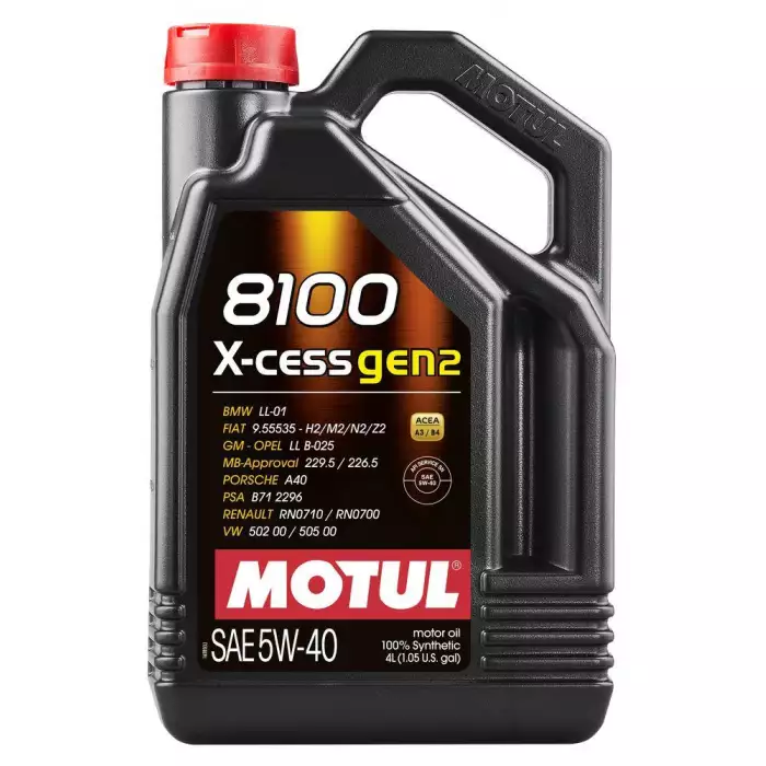 Автомобильное моторное масло MOTUL 8100 X-cess 5w-40 4л