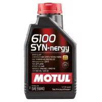 Автомобільна моторна олива MOTUL 6100 Synergie + 5w-40 1л 107975