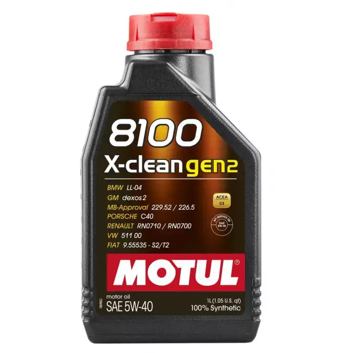Автомобильное моторное масло MOTUL 8100 X-clean gen2 5w-40 1л 109761